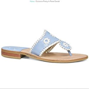 New light blue & white Jack Rogers. Size 6M NWOT